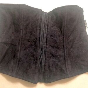 Waist Cincher,  Black, Corset-style - Sexy, Size 2XL, runs small
